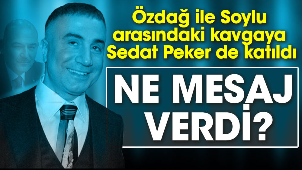 Özdağ ile Soylu arasındaki kavgaya Sedat Peker de katıldı. Peker ne mesaj verdi?
