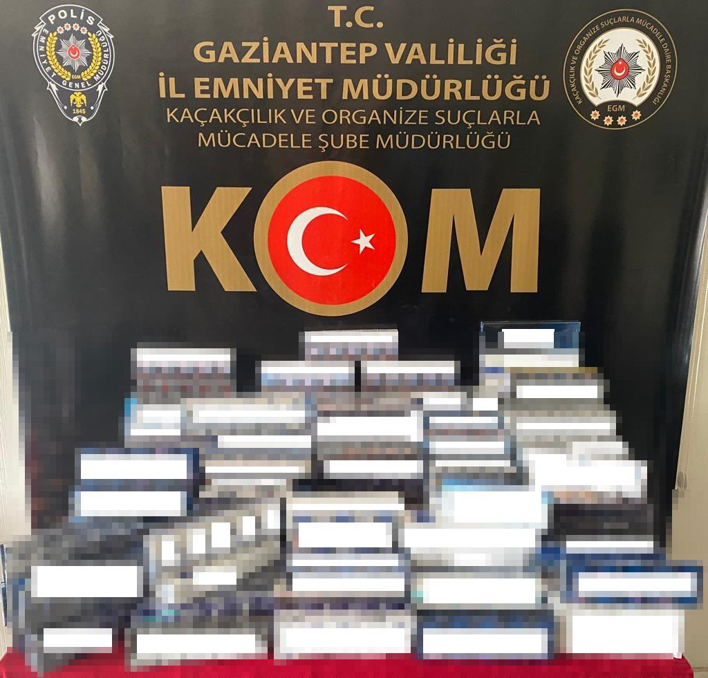 Gaziantep'te kaçak sigara operasyonu: 4 şüpheli gözaltına alındı