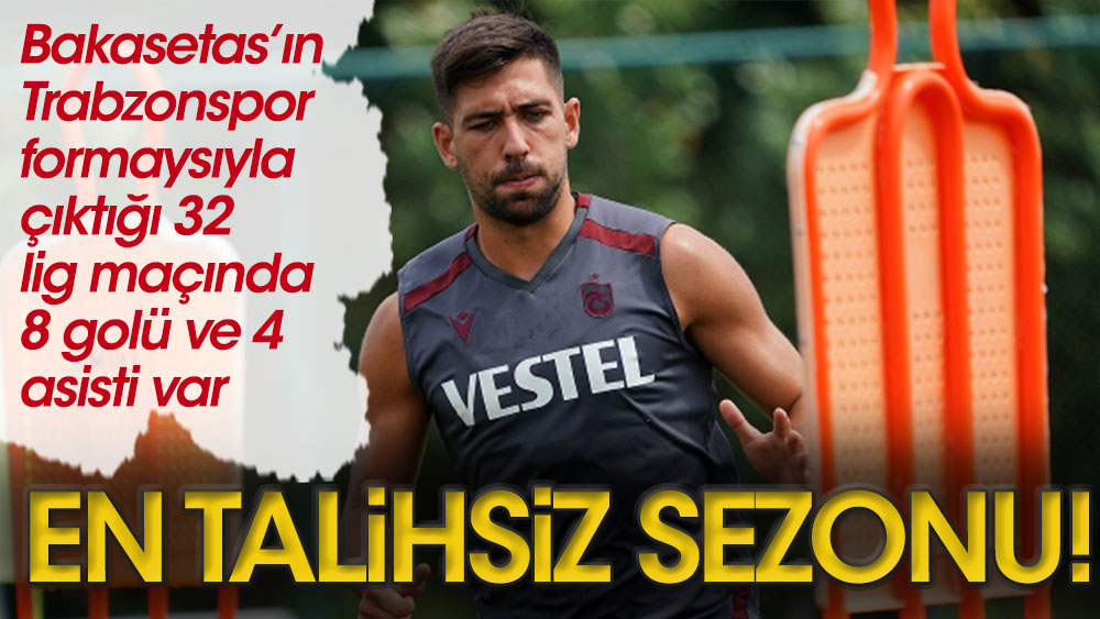 Trabzonspor'un yıldızı Bakasetas'ın ilginç istatistiği
