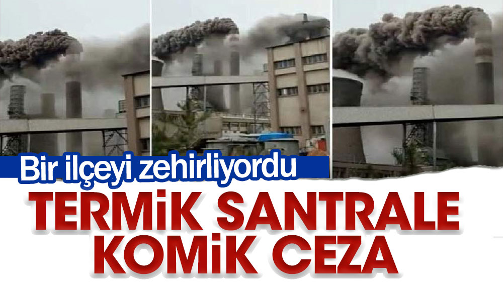 Zehir saçan Afşin-Elbistan Termik Santrali'ne komik ceza