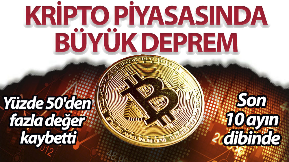 Bitcoin'in değeri Kasım'dan bu yana yaklaşık yüzde 50 düştü