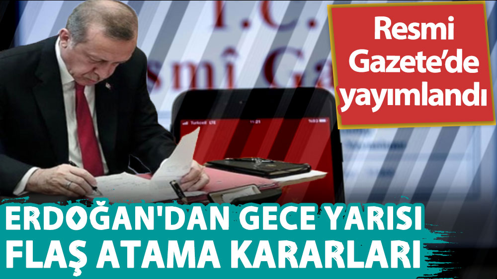 Erdoğan'dan gece yarısı flaş kararlar: 9 ile ise yeni vali atandı