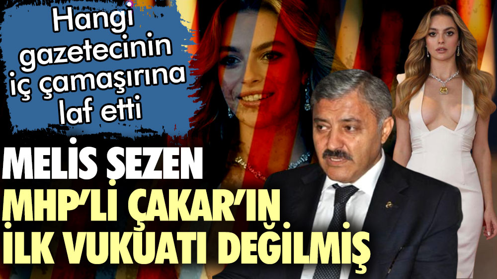 Melis Sezen'in göğüs dekoltesi MHP'li Ahmet Çakar'ın ilk vukuatı değilmiş! Hangi gazetecinin iç çamaşırına laf etti