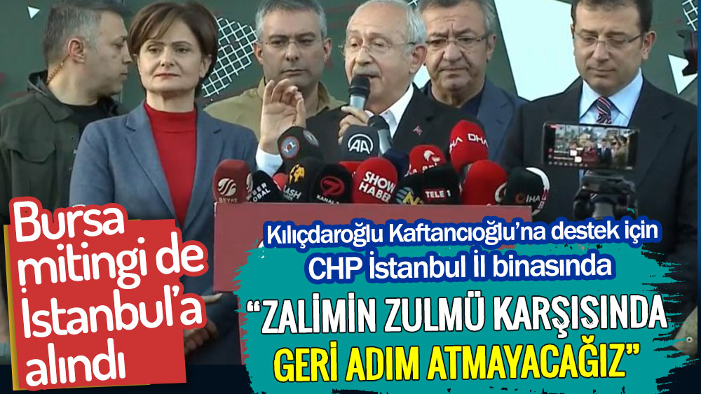 Kılıçdaroğlu Kaftancıoğlu’na destek için CHP İstanbul İl binasına geldi. Canlı yayında halka seslendi!