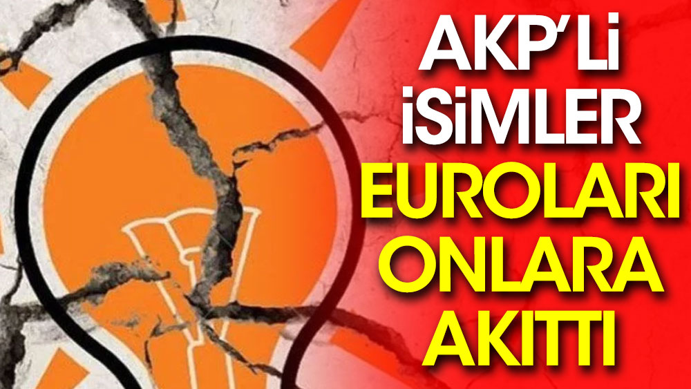 AKP'li isimler Euroları onlara akıttı