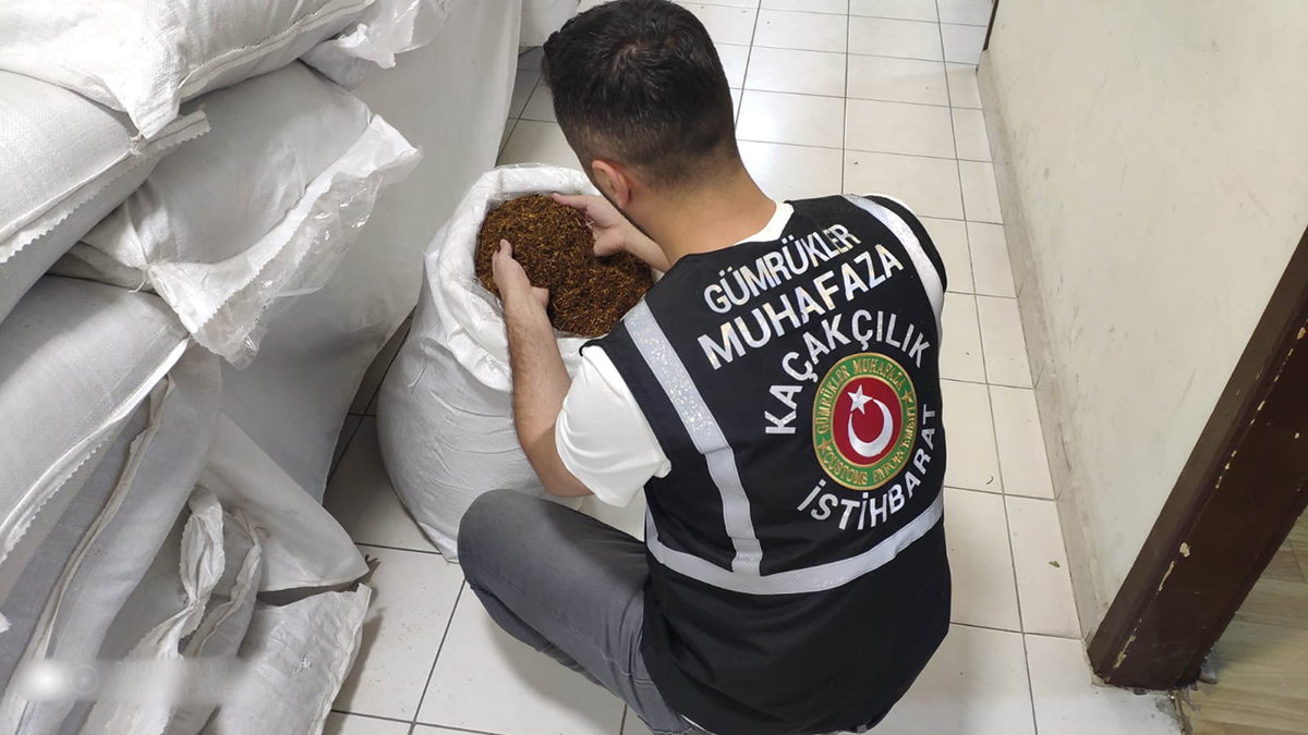 Ankara'da 1,4 ton kaçak tütün ele geçirildi