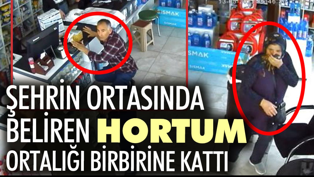 Şehrin ortasında beliren hortum ortalığı birbirine kattı