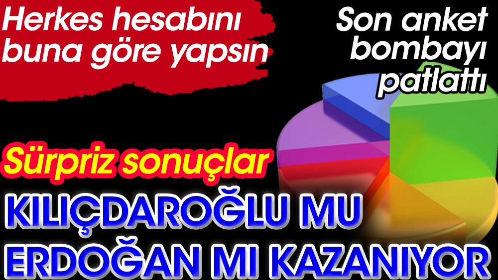 Son anket sonuçları açıklandı. Kılıçdaroğlu mu Erdoğan mı kazanıyor? Yöneylem'in anketi bombayı patlattı
