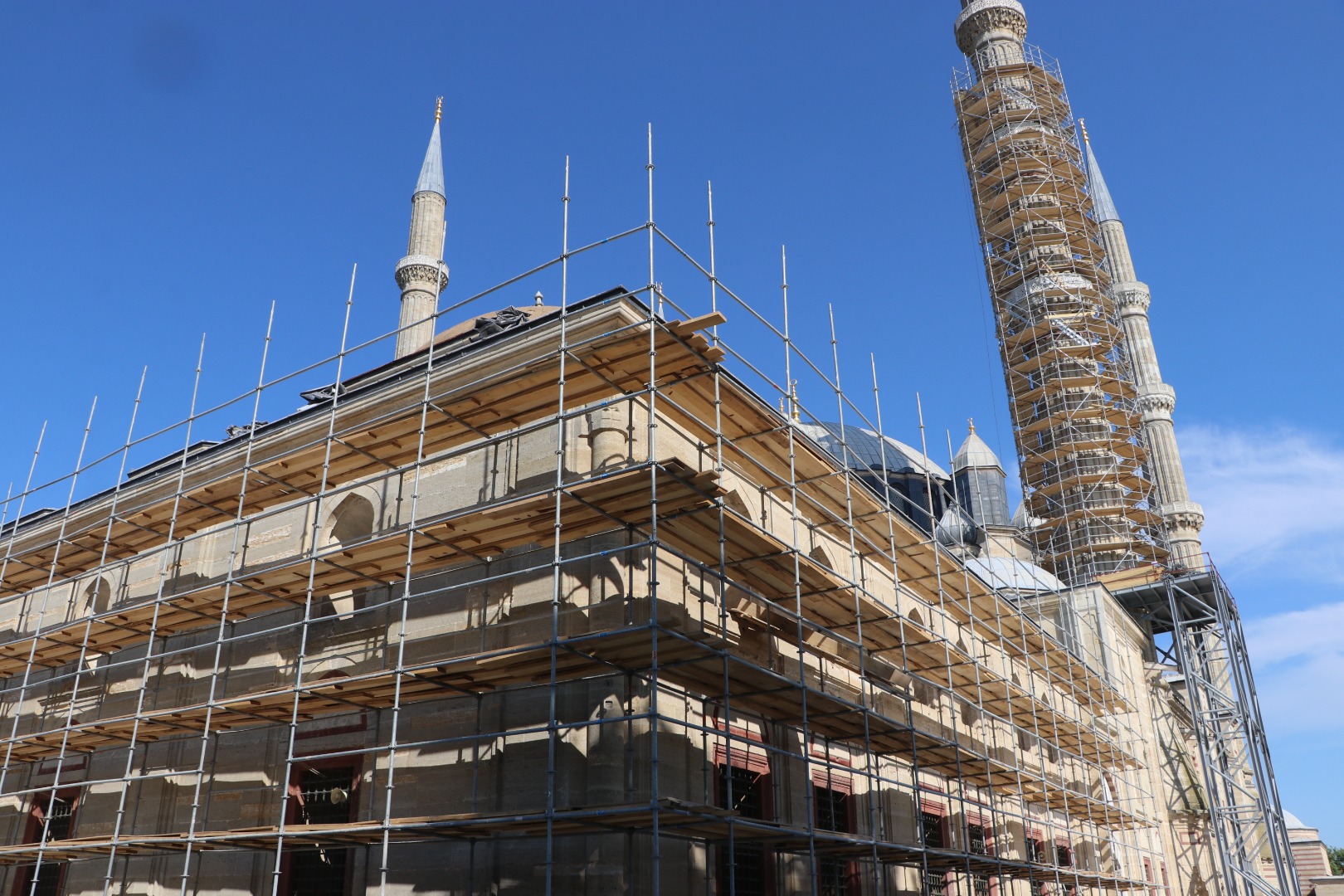 Selimiye'yi "geleceğe taşıyacak" restorasyon çalışmaları sürüyor