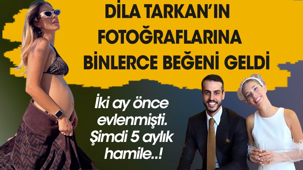 Sosyetik güzel Dila Tarkan, modaya uydu ve hamilelik fotoğraflarını paylaştı