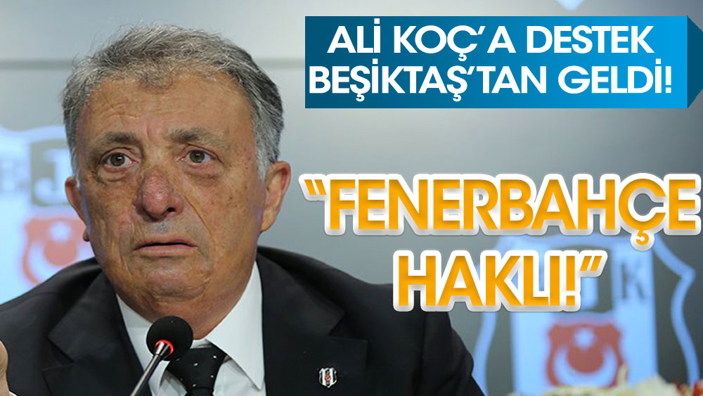 Fenerbahçe'ye destek Ahmet Nur Çebi'den geldi