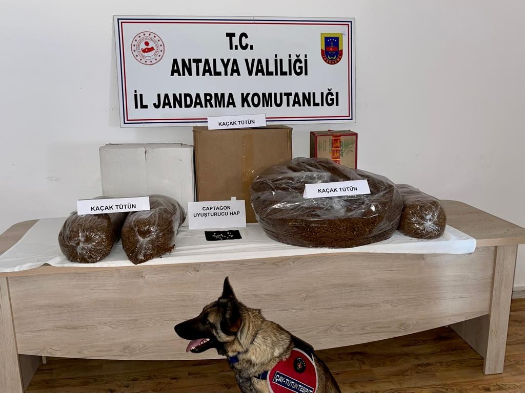 Antalya'da uyuşturucu madde ve tütün kaçakçılığı operasyonu