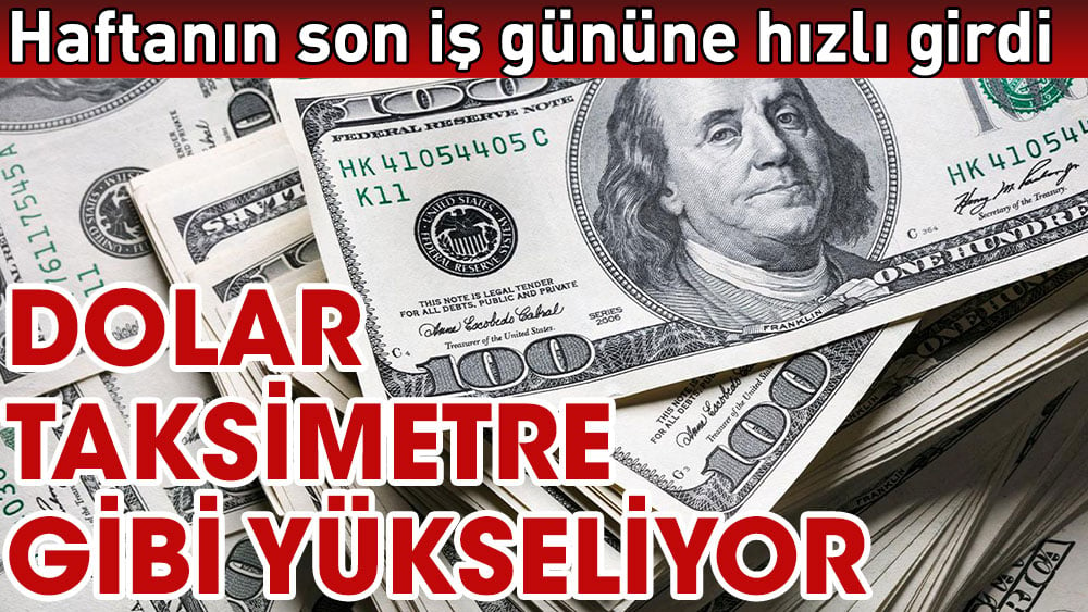 Dolar taksimetre gibi yükseliyor. Haftanın son iş gününde ateşlenen dolar 16 liraya dayandı