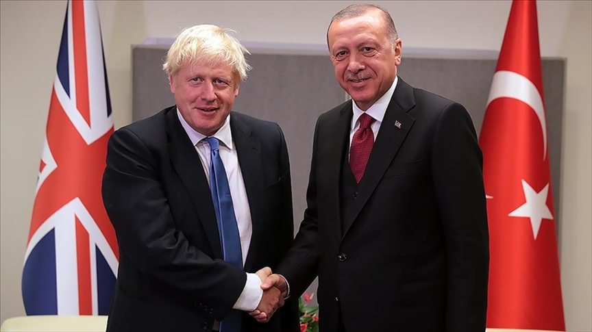 Erdoğan, İngiltere Başbakanı Boris Johnson ile görüştü