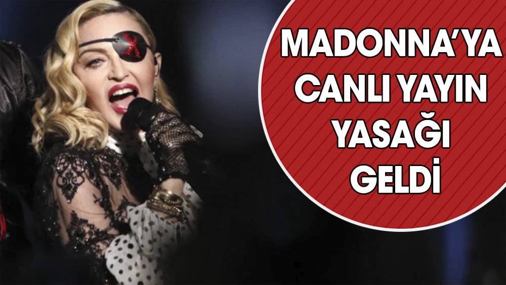 Madonna'nın Instagram'dan canlı yayın yapması yasaklandı
