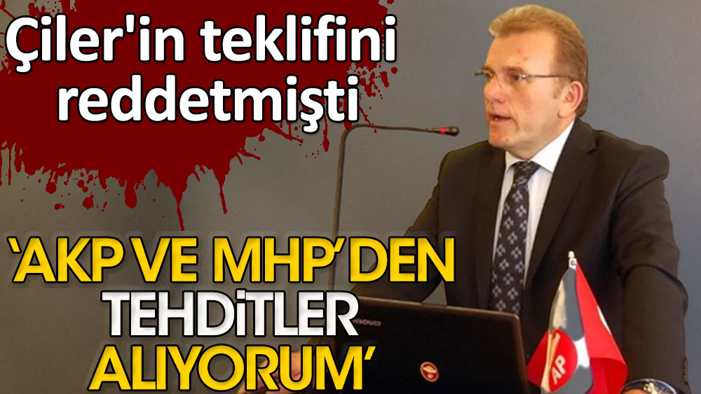 ''AK Parti'den ve MHP'den tehditler alıyorum'' | Tansu Çiller'in teklifini reddetmişti