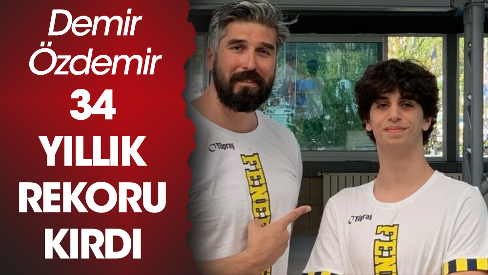 34 yıllık Türkiye rekorunu Fenerbahçeli genç yüzücü kırdı