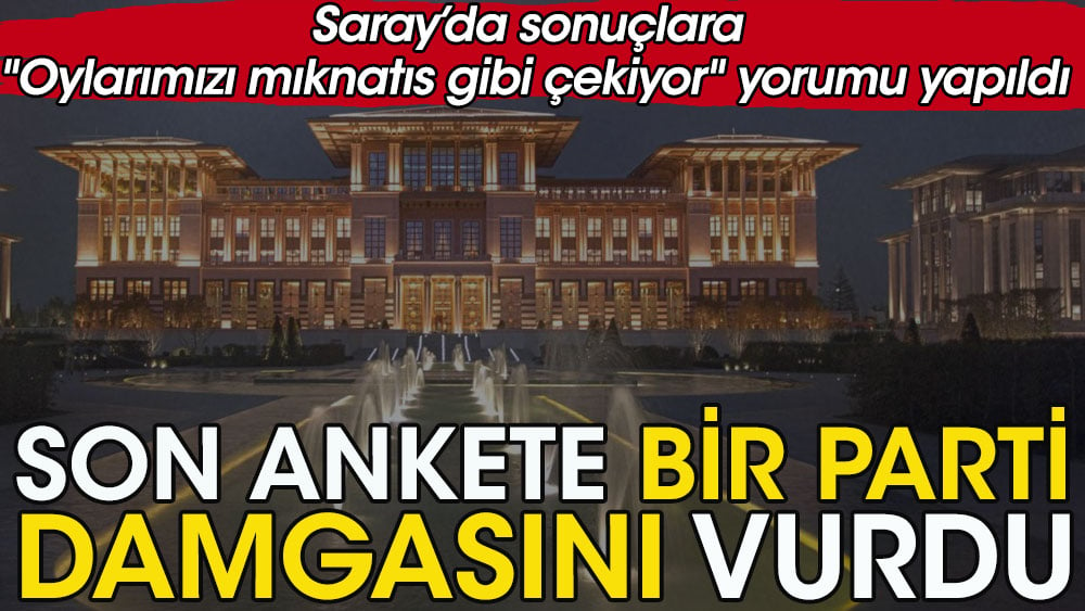 Saray'da sonuçlara, ''Oylarımızı mıknatıs gibi çekiyor'' yorumu yapıldı | Son ankete tek bir parti damgasını vurdu