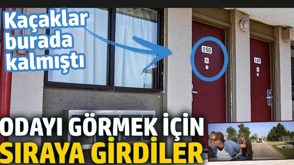 Kaçakların kaldığı odanın önünde uzun kuyruklar oluşturdular