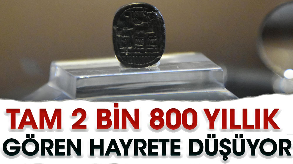 2 bin 800 yıllık mühür. İlk kez İzmir'de ziyarete sunuldu. Gören hayrete düşüyor