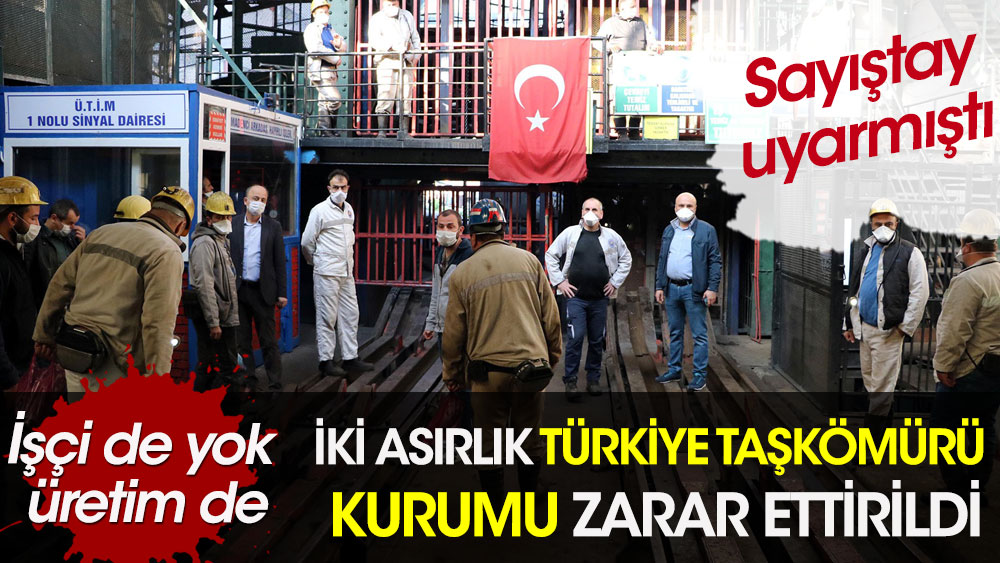 İki asırlık Türkiye Taşkömürü Kurumu'nda büyük zarar. İşçi de yok üretim de!