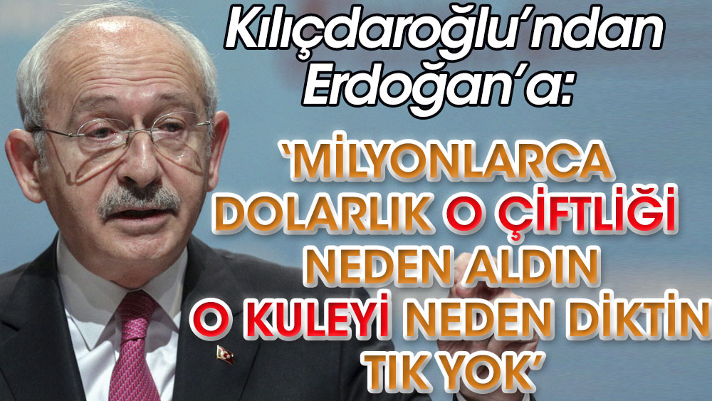Kemal Kılıçdaroğlu'ndan Erdoğan'a: Çiftliği neden aldın, gökdeleni neden diktin