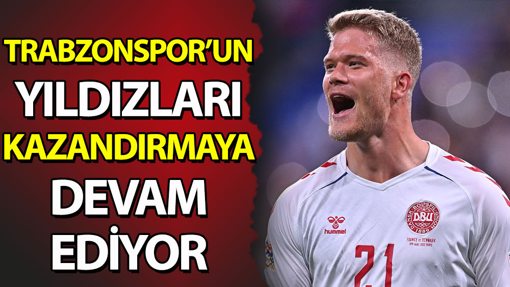 Trabzonspor'un yıldızları kazandırmaya devam ediyor