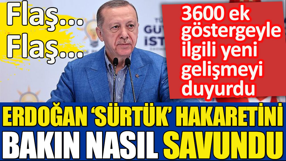 Son Dakika... Cumhurbaşkanı Erdoğan 'müjde' diyerek açıkladı | 3600 ek göstergeyle ilgili yeni gelişme
