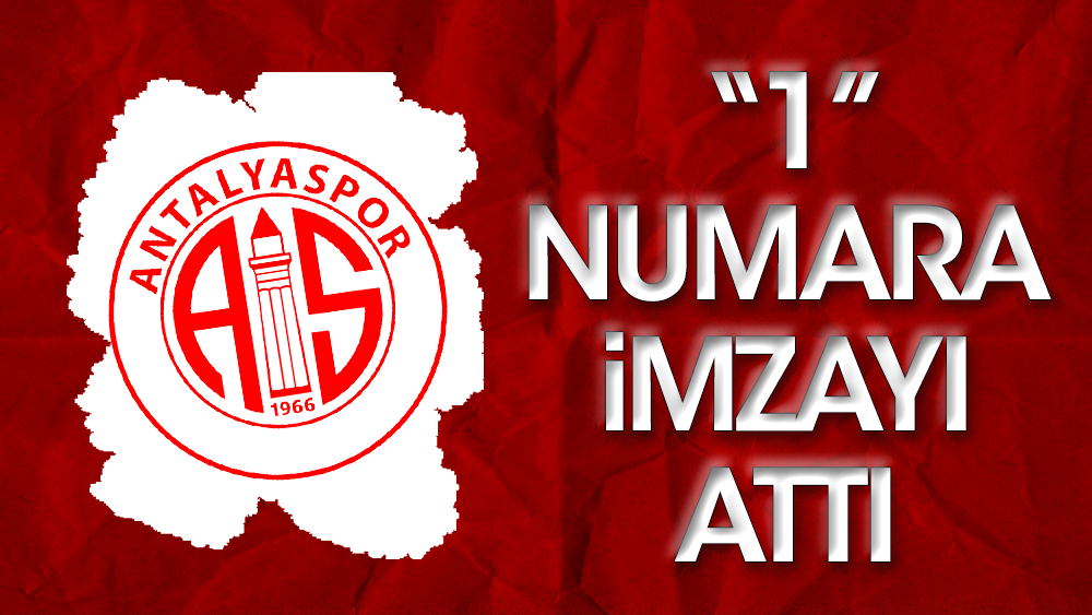 Antalyaspor '1 numarasını' buldu: Alperen imzayı attı