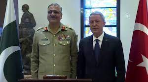 Milli Savunma Bakanı Akar, Pakistan Genelkurmay Başkanı'nı kabul etti