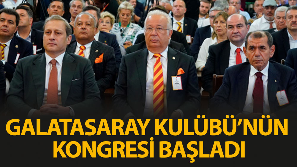 Galatasaray başkanını seçiyor. Kongre başladı