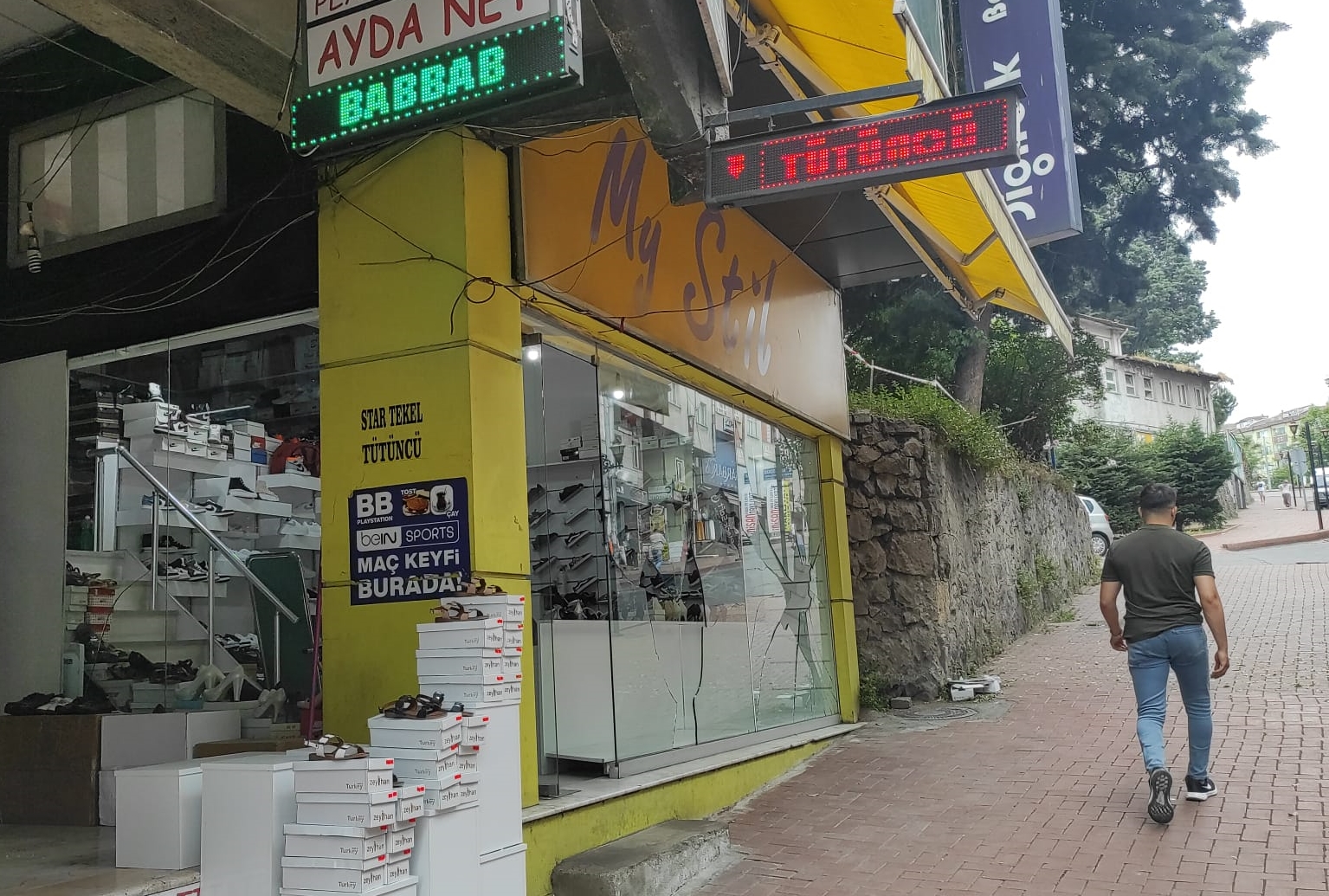 Zonguldak'ta 7 iş yerinin camını kıran şüpheli yakalandı