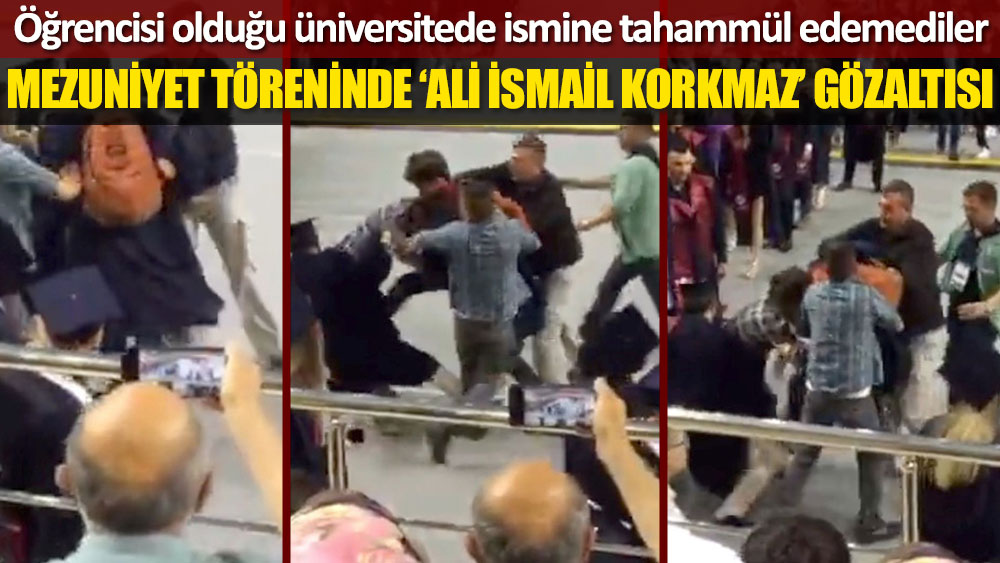 Anadolu Üniversitesi’nin mezuniyet töreninde "Ali İsmail'i unutmadık" pankartı açan 2 öğrenci gözaltına alındı