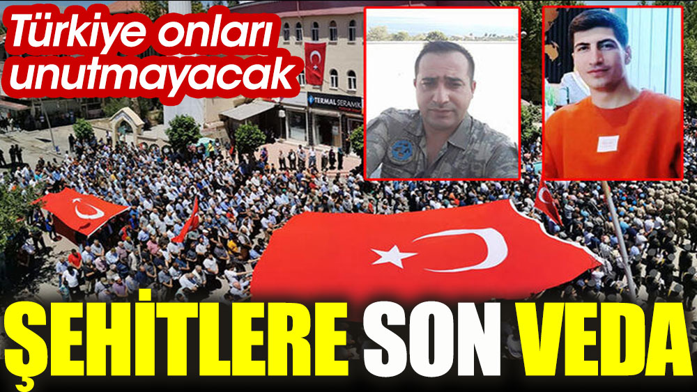 Şehitlere son veda! Türkiye onları unutmayacak…