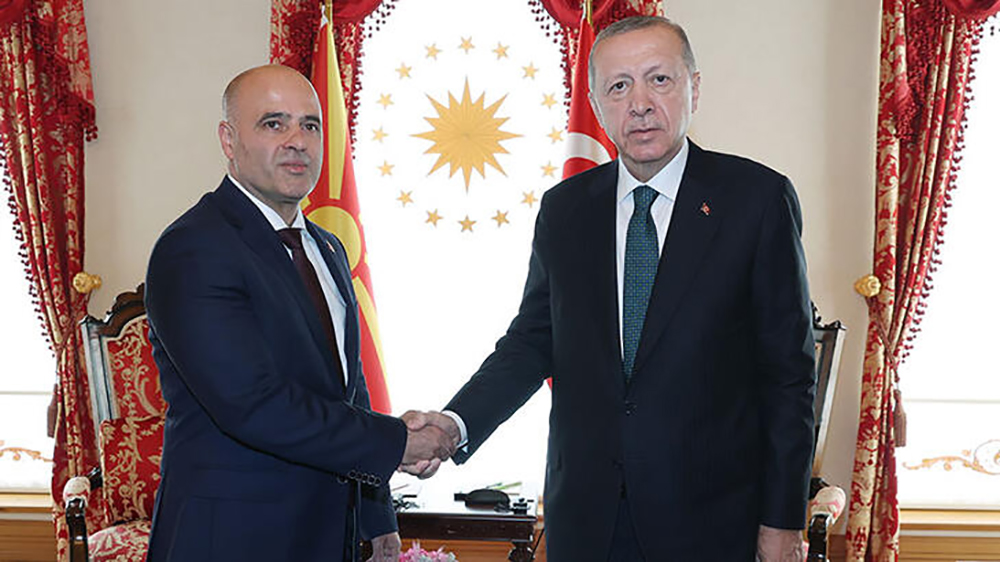 Erdoğan, Kuzey Makedonya Başbakanı Kovacevski'yi kabul etti