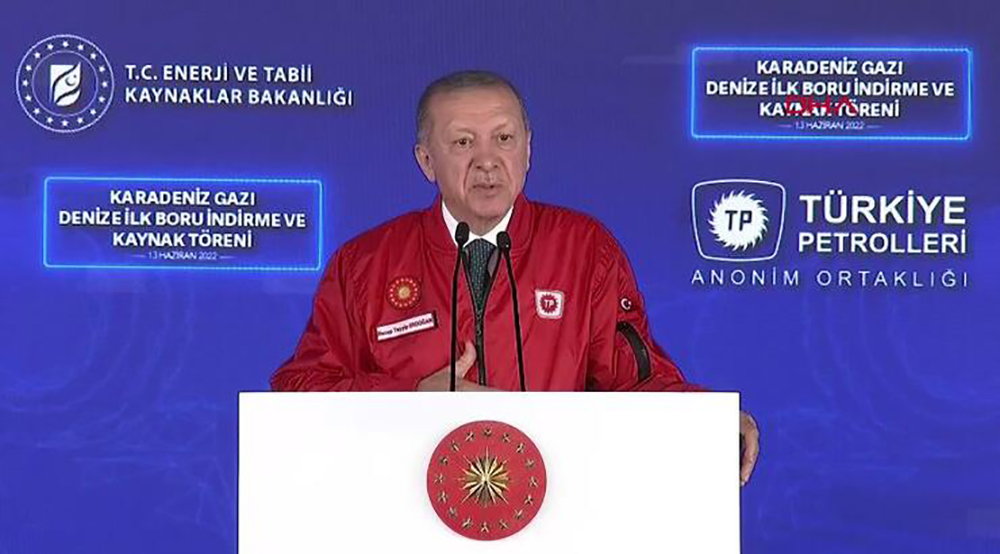 Erdoğan, Karadeniz Gazı Denize İlk Boru İndirme ve Kaynak Töreni'nde konuştu