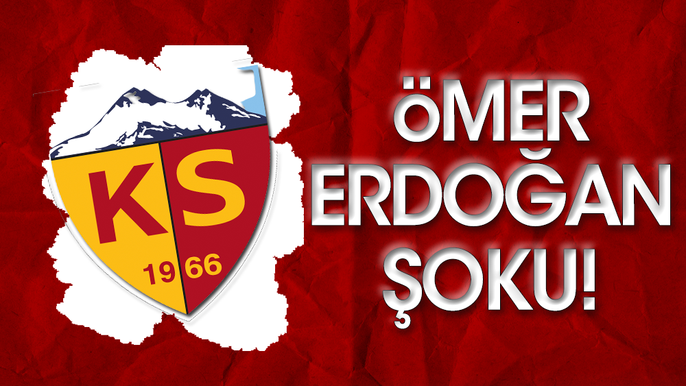 Kayserispor'da Ömer Erdoğan şoku!