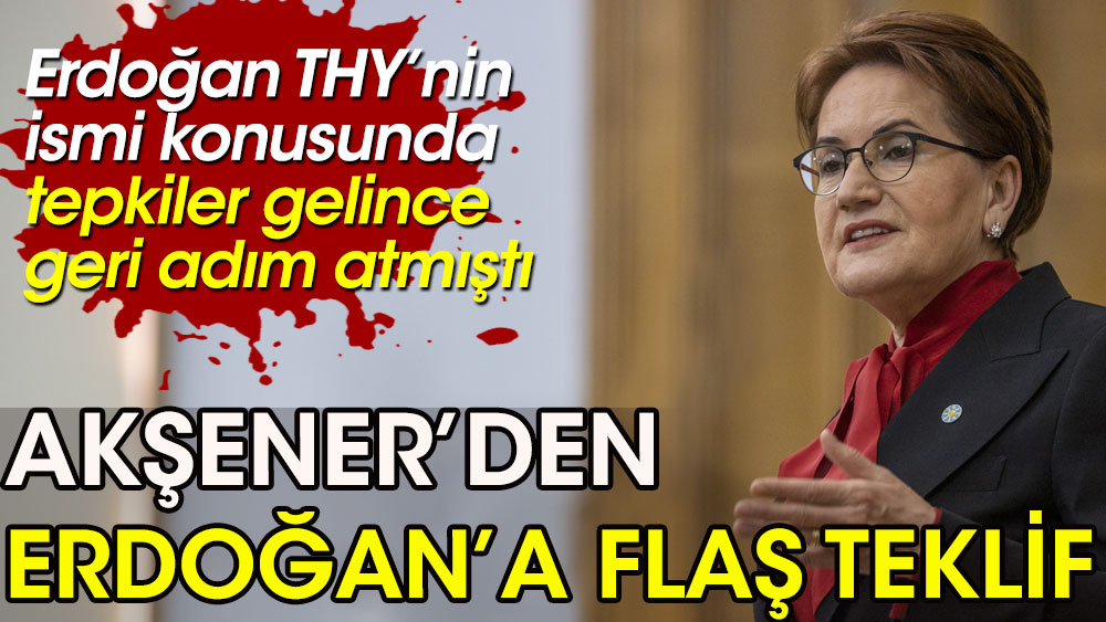 Meral Akşener’den THY konusunda geri adım atan Erdoğan’a flaş teklif!