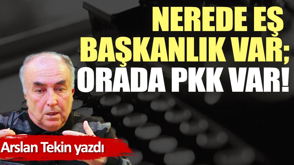 Nerede eş başkanlık var; orada PKK var!