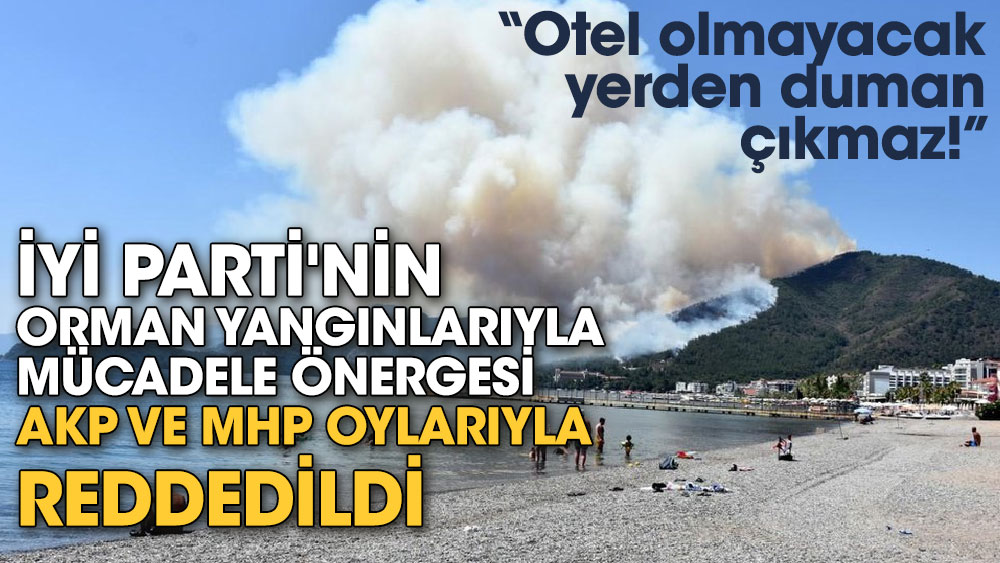 İYİ Parti'nin orman yangınlarıyla mücadele önergesi AKP ve MHP oylarıyla reddedildi
