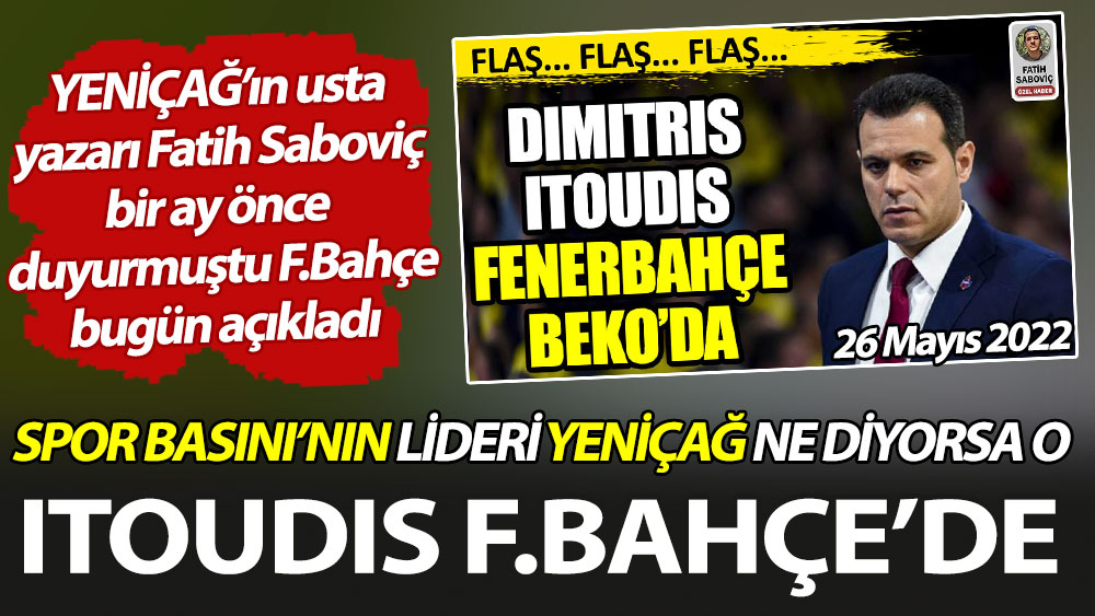 Dimitris Itoudis Fenerbahçe'de