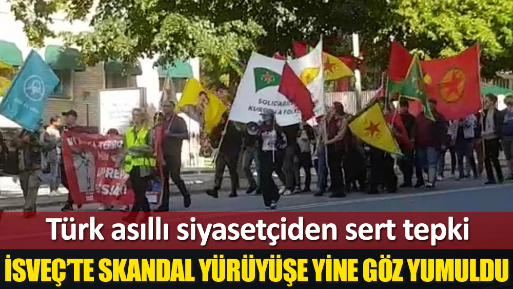 İsveç sokaklarında yine YPG/PKK yandaşları yürüdü