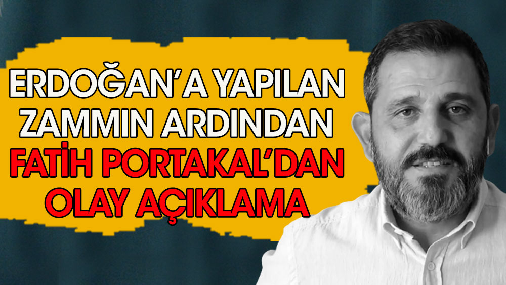 Fatih Portakal'dan Erdoğan'ın maaşına yapılan zammın ardından olay açıklama