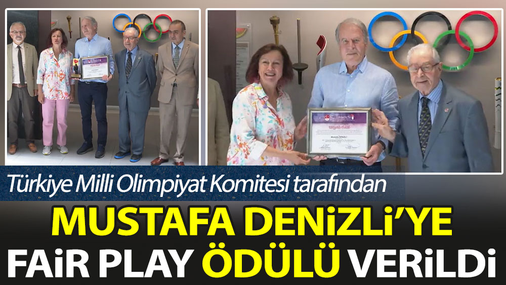 Mustafa Denizli'ye fair-play ödülü verildi