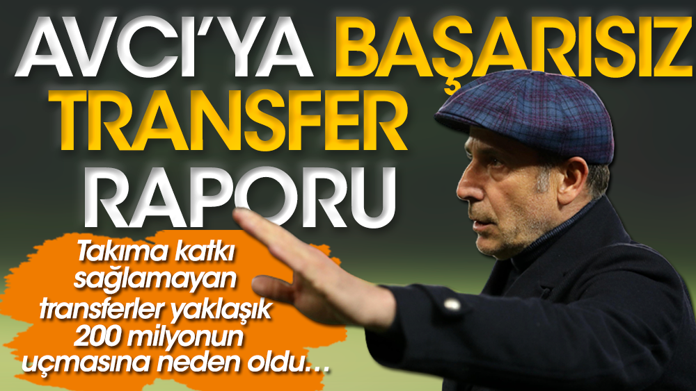 Trabzonspor yönetiminden Avcı'ya başarısız transfer raporu