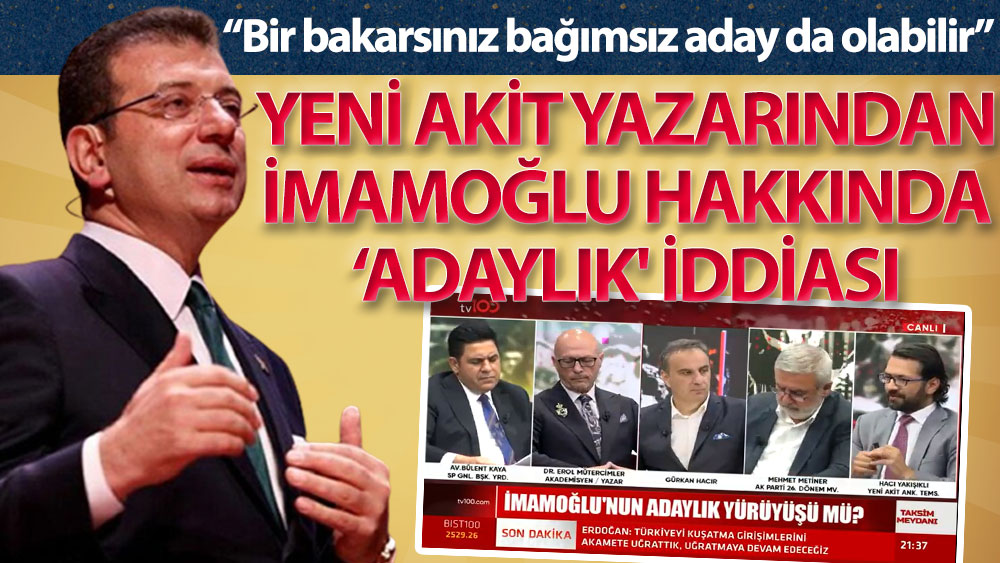 Ekrem İmamoğlu hakkında 'bağımsız adaylık' iddiası! "Kılıçdaroğlu'na rağmen..."