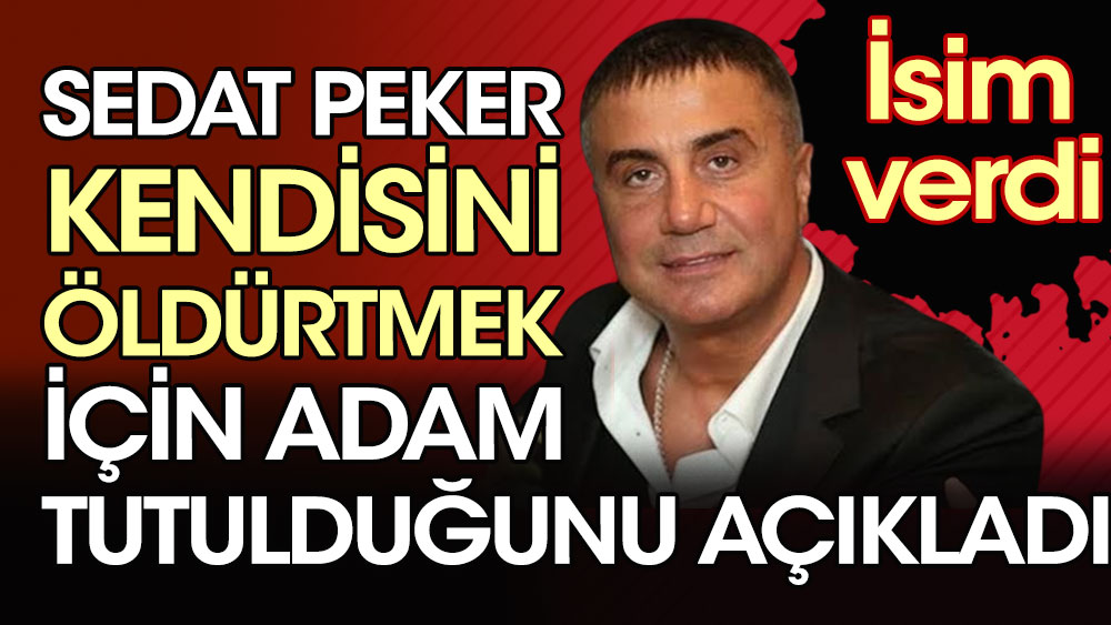 Sedat Peker kendisini öldürtmek için adam tutulduğunu açıkladı. İsim verdi