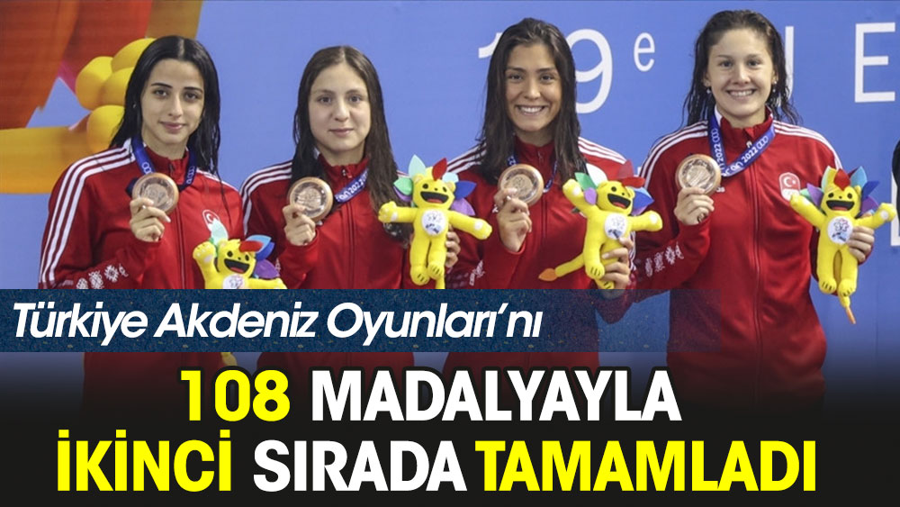 Türkiye, Akdeniz Oyunları'nı 108 madalyayla ikinci sırada tamamladı