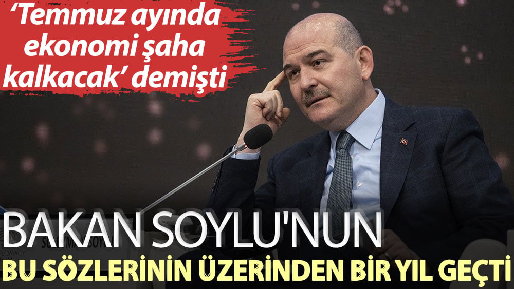 Tam bir yıl oldu: Süleyman Soylu yine tutturamadı