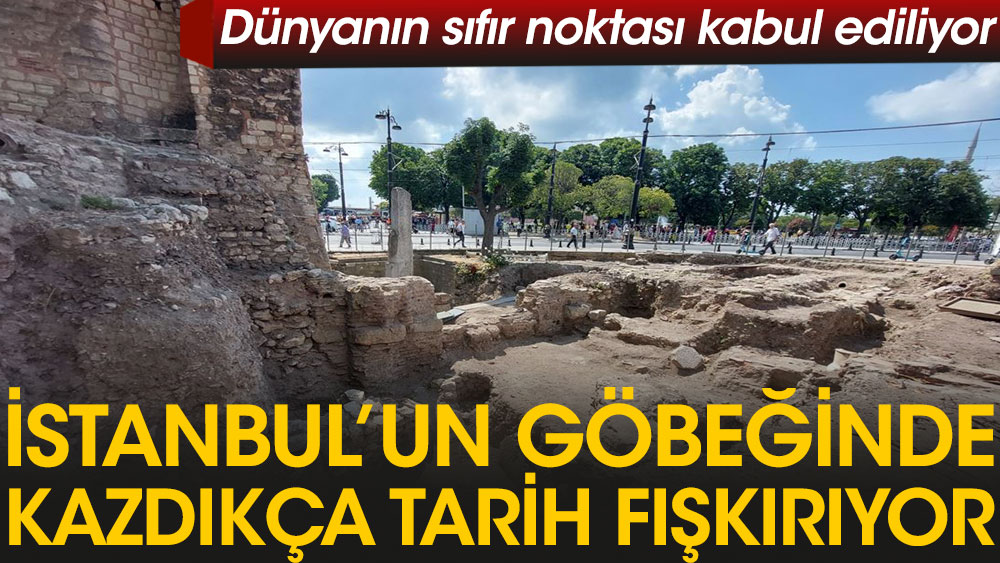 İstanbul’un göbeğinde kazdıkça tarih fışkırıyor! Osmanlı’ya ait mahalle, Bizans’tan kalma duvarlar bulundu…